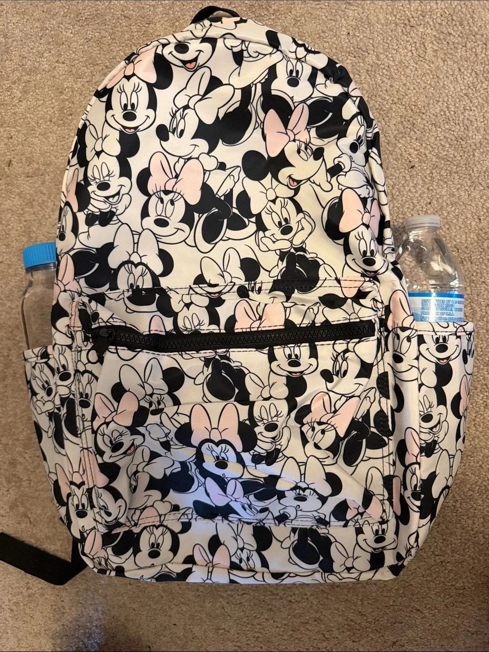 Disney Minnie Mouse Pink and Black Kids Backpack